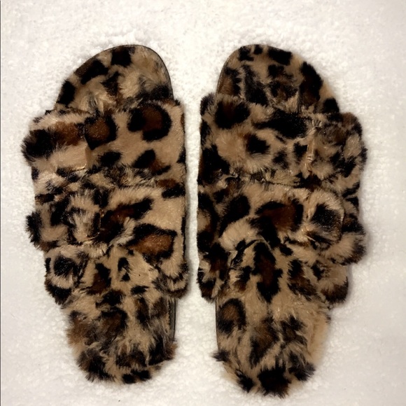 cheetah slippers
